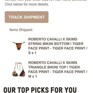 Skims x Roberto cavalli bikini